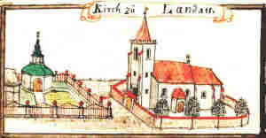 Kirch zu Landau - Koci, widok oglny